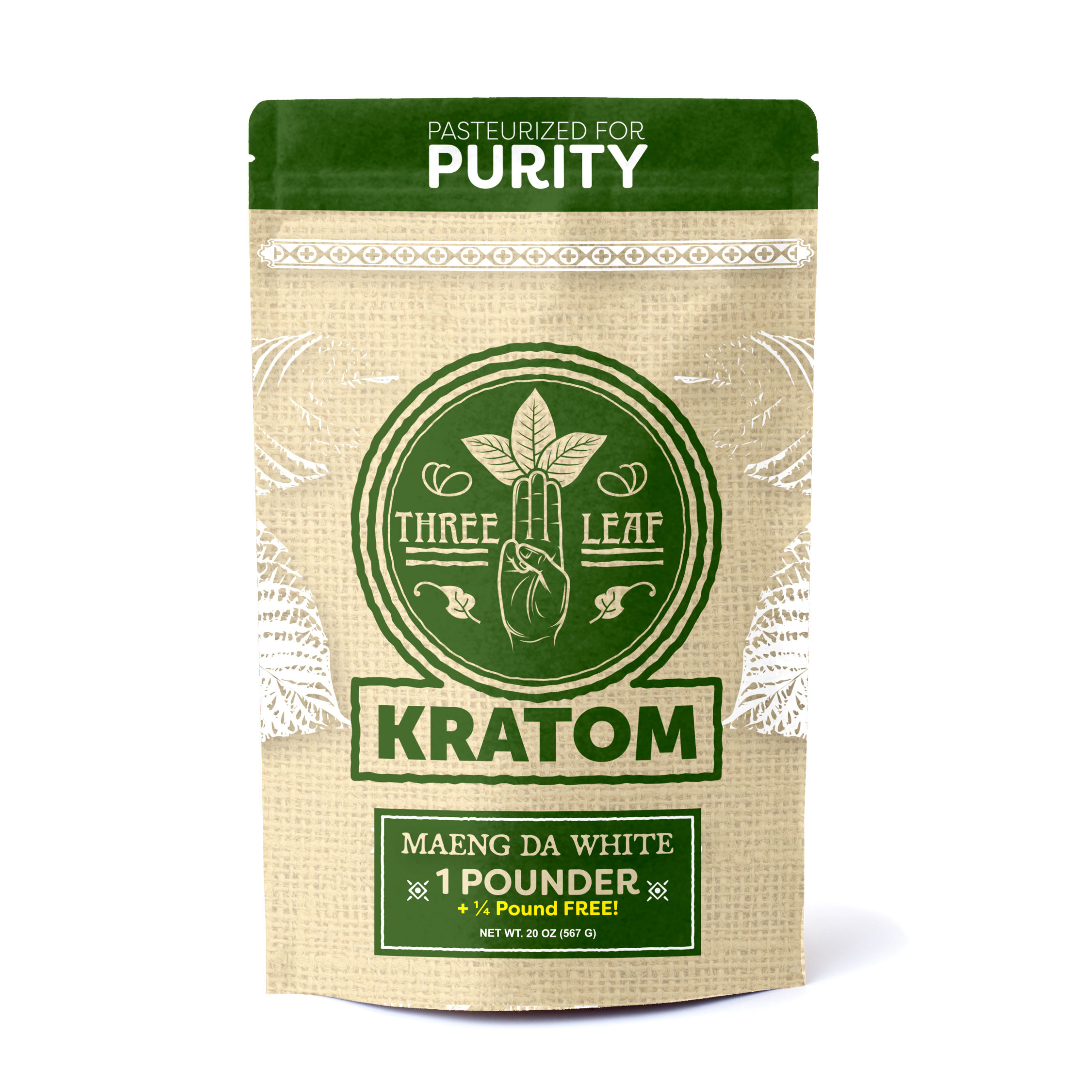 Three Leaf Maeng Da White Kratom Powder