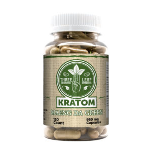 Three Leaf Maeng Da Green Kratom Capsules