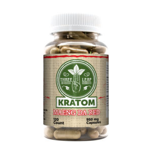 Three Leaf Maeng Da Red Kratom Capsules