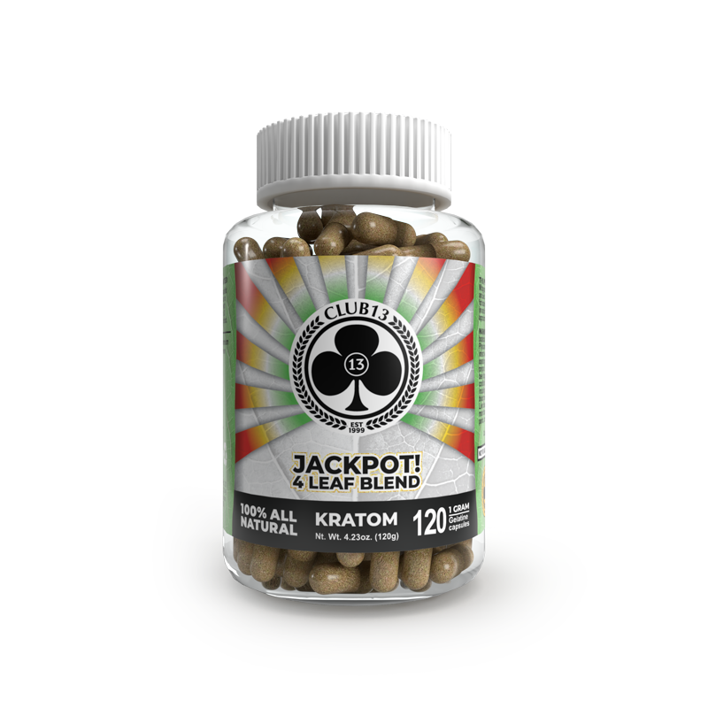 Jackpot 4 leaf blend trainwreck kratom 120g