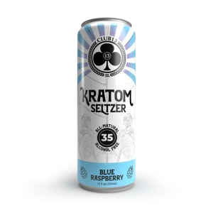blue raspberry kratom seltzer