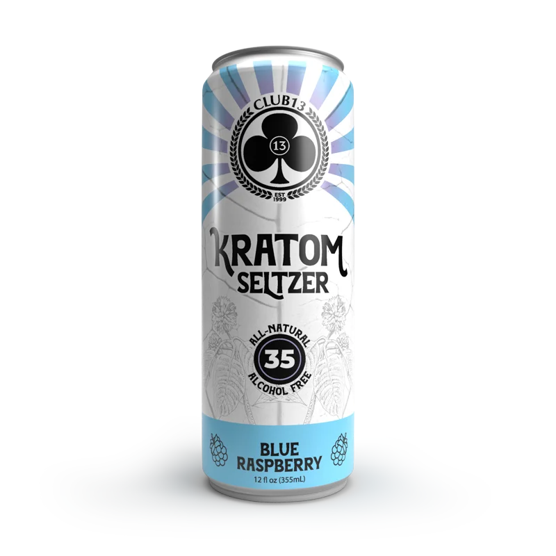 blue raspberry kratom seltzer