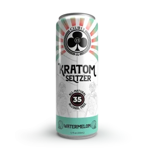 kratom seltzer in watermelon flavor