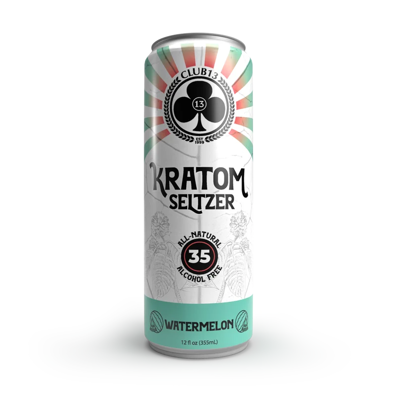 kratom seltzer in watermelon flavor