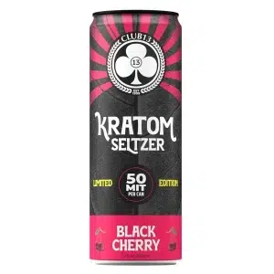50 MIT Black Cherry Kratom Seltzer